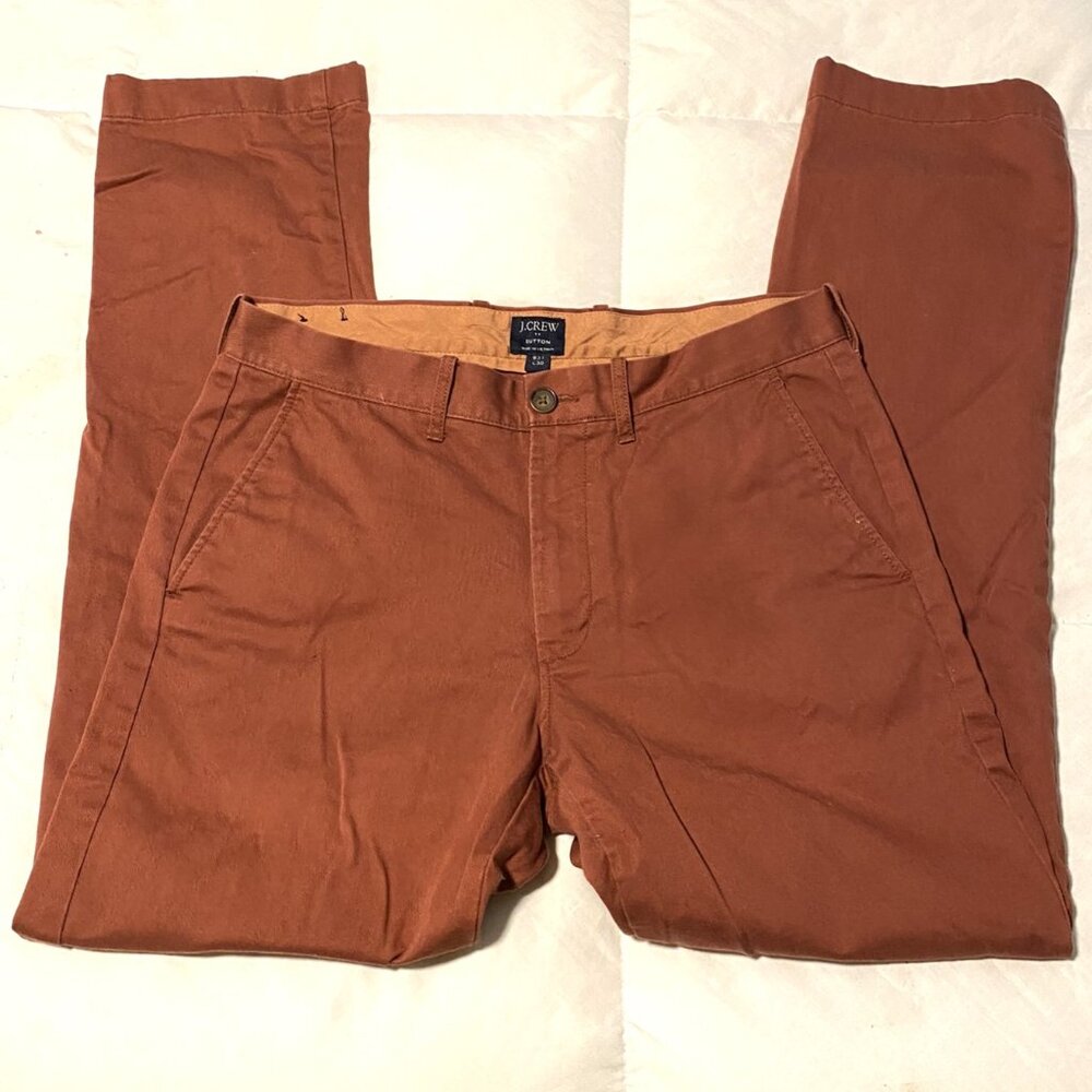 J.Crew Sutton Burgundy Pants Men's Size 31